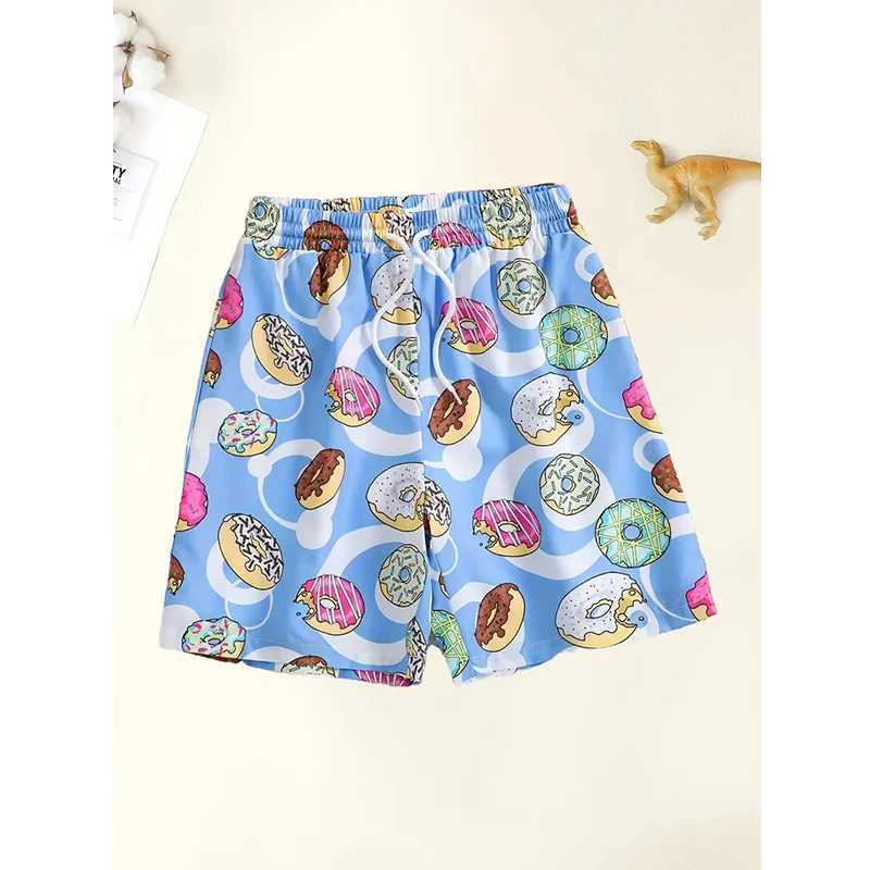 Harajuku casual shorts mens ice sports gym shorts fitness 3D printing fast drying holiday board shorts summer mens shortsXJ250407