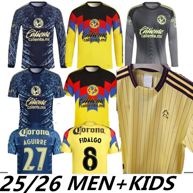 2025 FC MX club america 25 26 home away kit Soccer Jersey kit goalkeeper football shirt A ZENDEJAS B RODRIGUEZ FIDALGO HENRY J DOS SANTOS R AGUIRRE E SANCHEZ K ALVAREZ