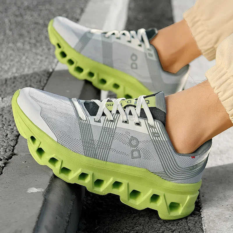 Running Shoes Cfortable Breathable Light Hollow Shock Absorption Outsole White Lake Big Size 39-45 Fashion Leisure Sports Z250408