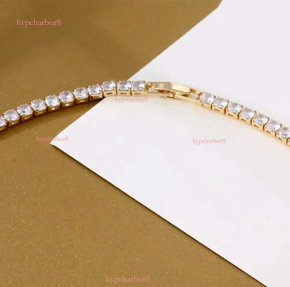necklace bracelet Pass dia Iced Out Bg Moissanite Dia Hip Hop Jewelry Sier tennis Chain -1