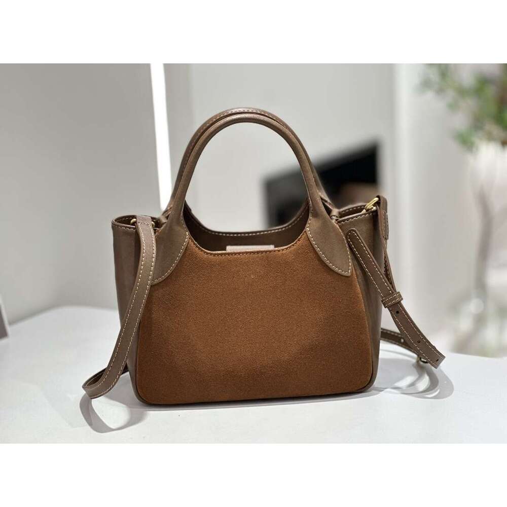 Luxury Bags Designer Minority Baidi Women's New Basket Handbag Matte Large Capacity Leather One Shoulder Cross Body Bag