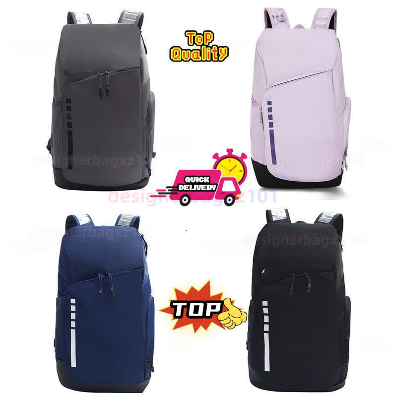 Designer Bags Niki Elite Bag Bolso De Lujo Aura Utility Elite Pro Hoops Sports Backpack Student Computer Bag Ideal Junior Training Black White Outdoor Activities