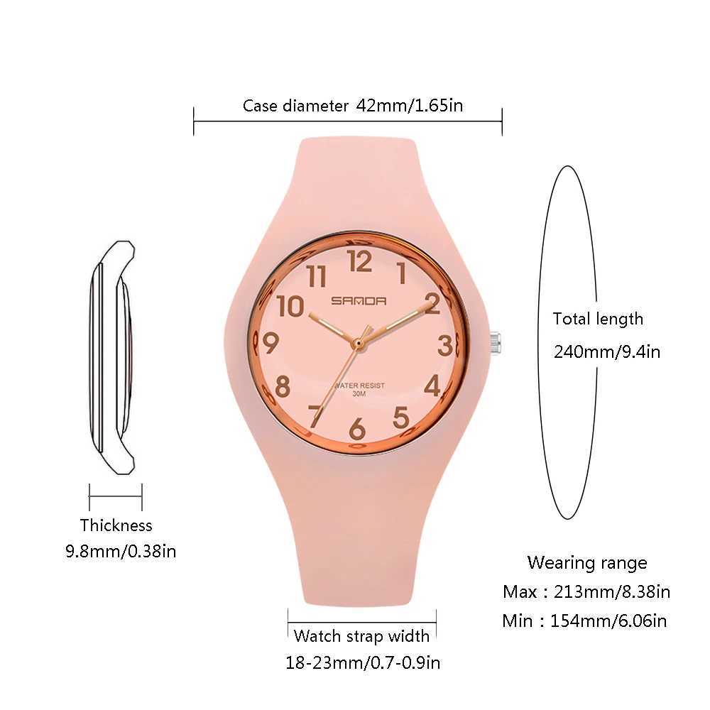Fashion Simple Womens Watch Luxury Brand Quartz Silicone Womens Watch Ultra Thin Design Womens Watch Waterproof Reloj MujerT250408