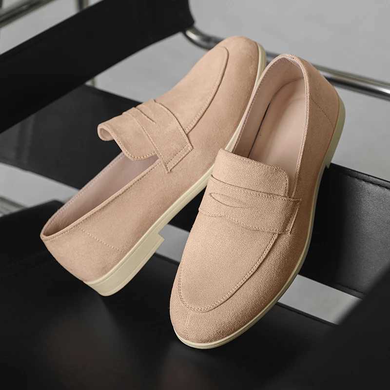 FAshion Leather Mens Loafers Lightweight Soft Sole Casual Shoes RETRO Dress Shoes Slip on Flat Designer Business Shoes Z251107