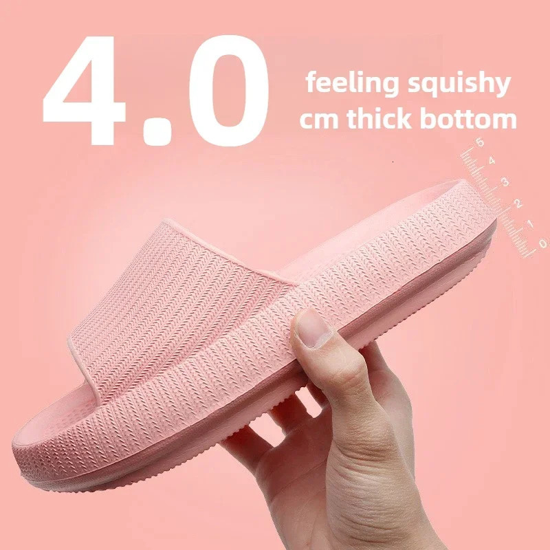 Slippers Men Women Wear Thick-soled Non-slip Summer Quarters Bathroom Shower Eva Sandals 250408