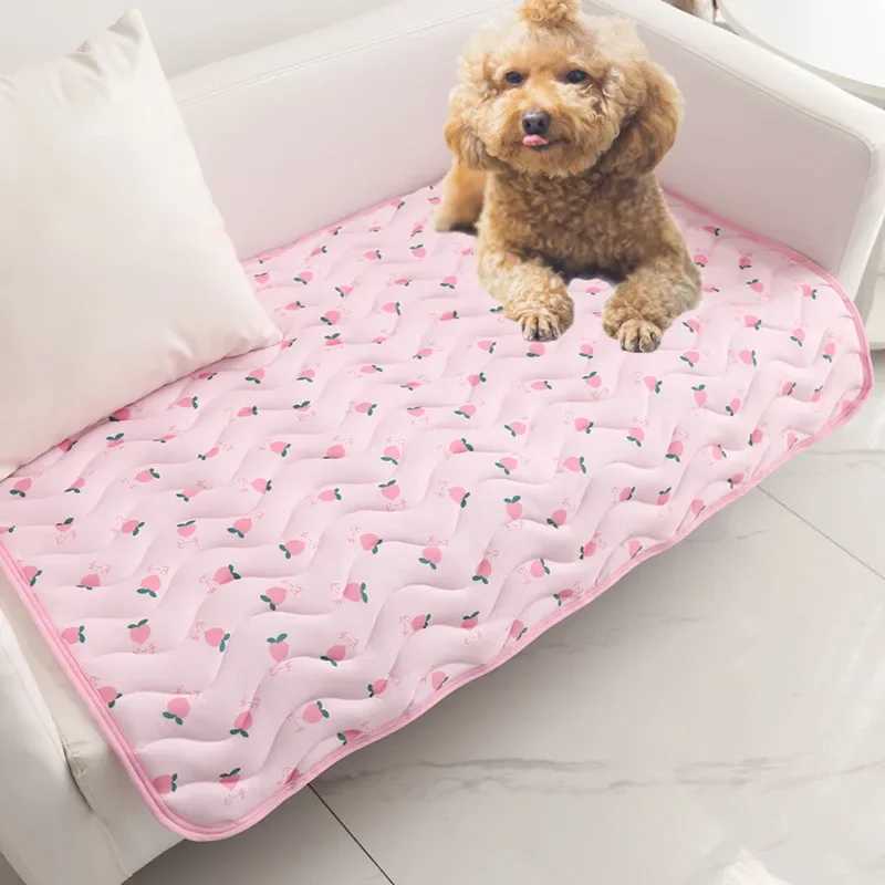 Pet Dog Mat Cooling Summer Mat Dog Mat Cat Carpet Sofa Breathable Dog Bed Summer Washable Small Medium Large Dog Y250407