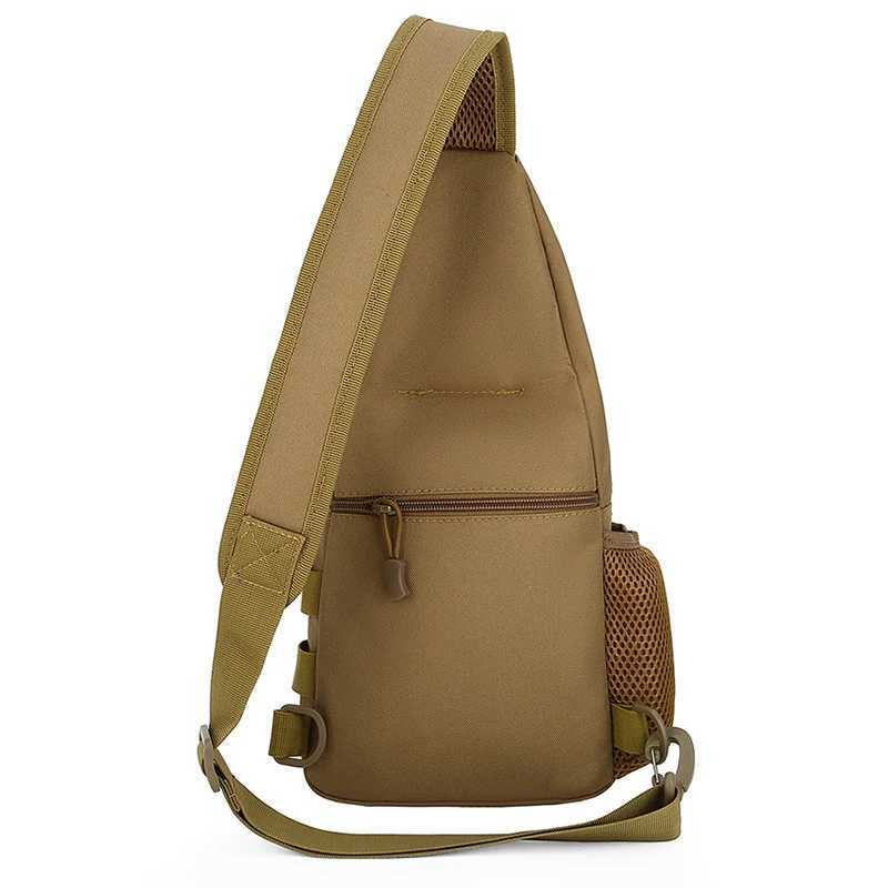 Men Tactical Shoulder Crossbody Bag Nylon Outdoor Hunting Camping Fishing Army Trekking Military Chest Sling Bag Hiking BackpackC250407