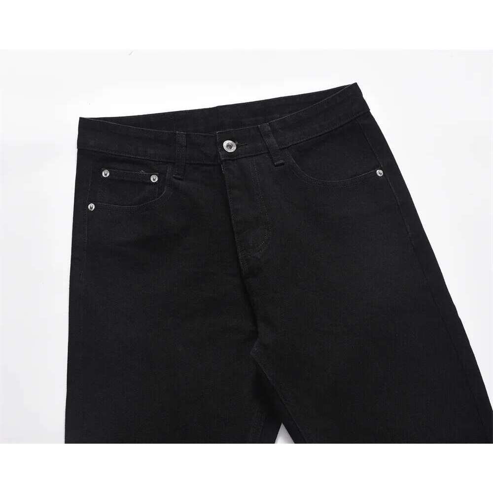 Solid Color Flared Mens High Street Casual Hip Hop Denim Pants Men Trousers