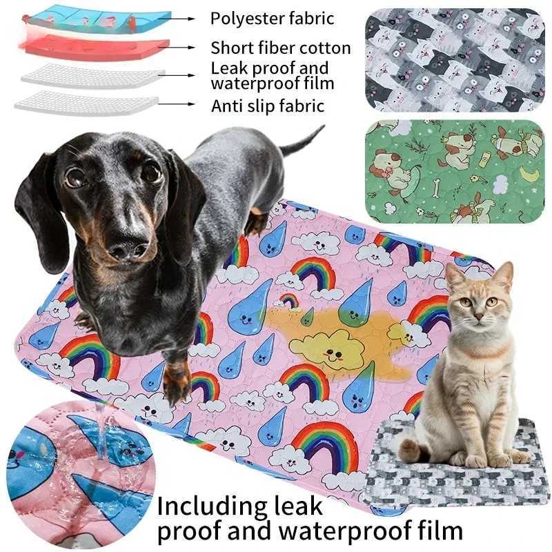 Pet urine pad washable pet diaper pad reusable pad dog urine pad washable dog training pad all season pet pad cover Y250407