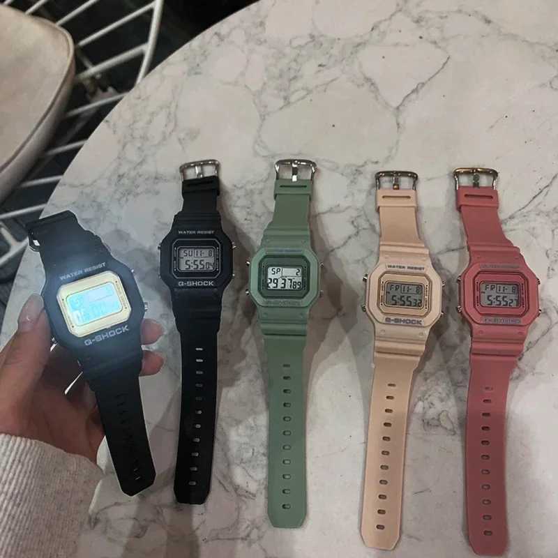 New Fashion Transparent Electronic Watch LED Womens Watch Sports Waterproof Electronic Watch Candy Multi Color Student GiftT250408