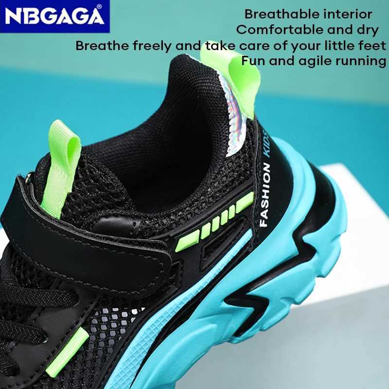 Lightweight childrens summer mesh breathable sports shoes non slip and comfortable childrens school walking and running shoes W250407