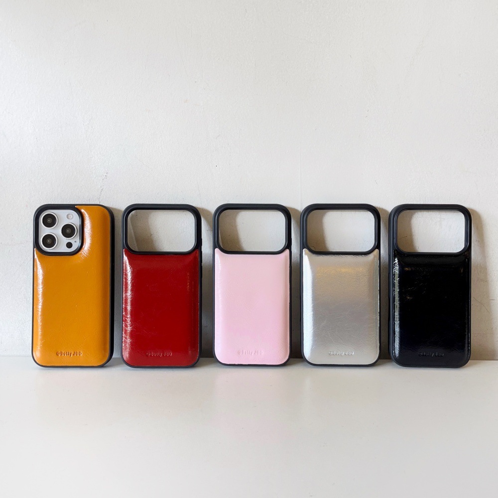 Solid Color Leather Material Phone Case Compatible with iPhone 17/16 Pro Max Personalized Puff Case iPhone 15/14 Pro