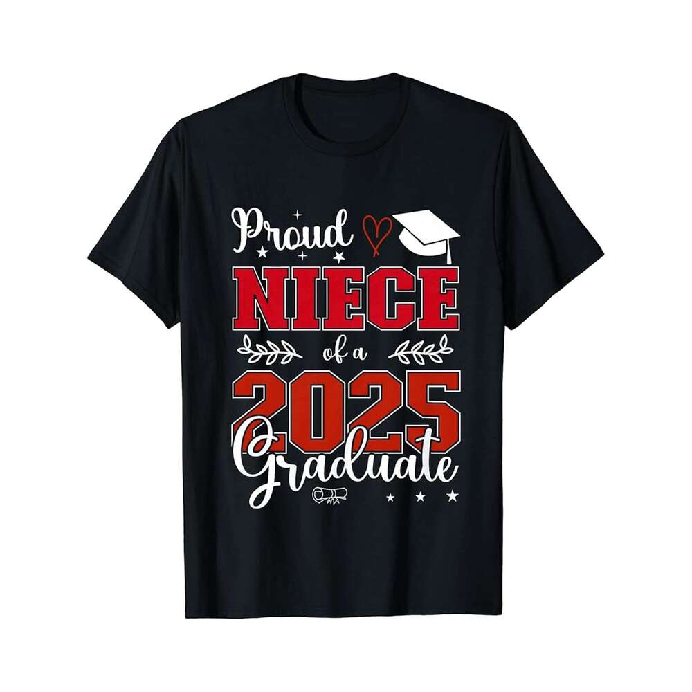 Designer T shirt Proud Nonnie of a class of 2025 graduate for graduation - 220g Tshits