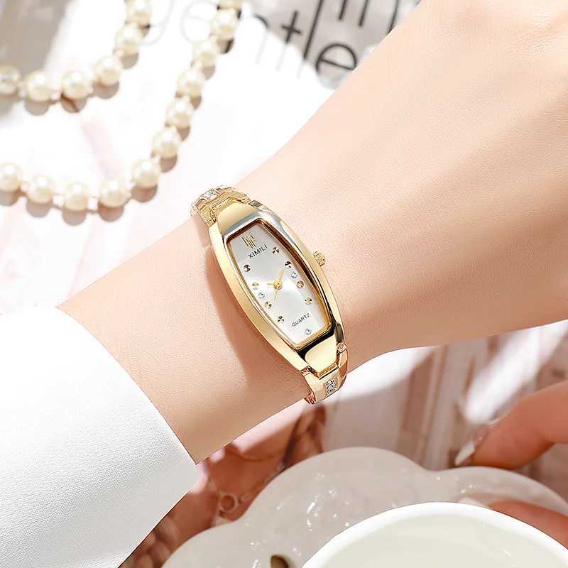 Luxury Womens Watch Stainless Steel Strap Comes with Bracelet Quartz Watch Original Diamond Womens Watch (No Box)T250408