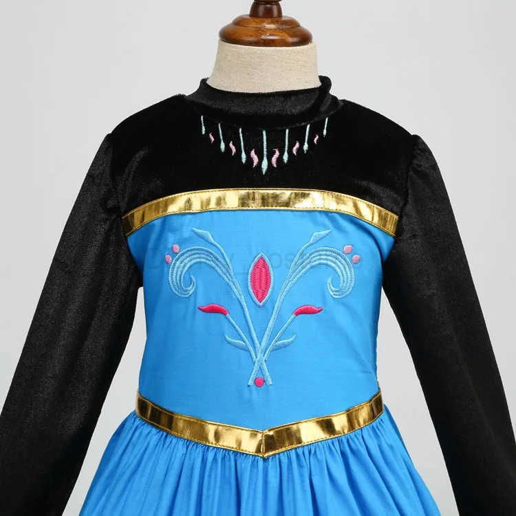 Disney Snow Queen Princess Frozen Girl Elsa Coronation Movie Cosplay Costume Childrens Carnival Frozen Halloween Costume Elsa Birthday X250408