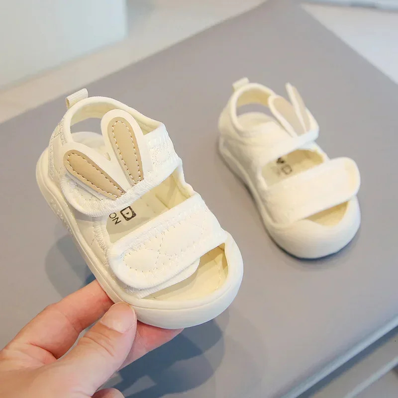 Kids Boys Rabbit Ear Sandals Summer Cute Girls Infant Beach Sport Sandal Anti Slip Soft Sole Kids Toddler 250407