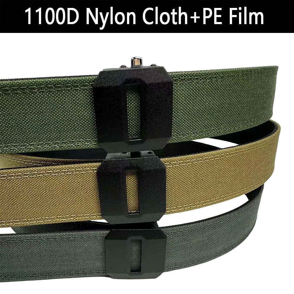 TUSHI Thickened Hard Tactical Belt For Men Gun Belt Duty Military Belt Outdoor Casual Sturdy Girdle IPSC Accessories 250403