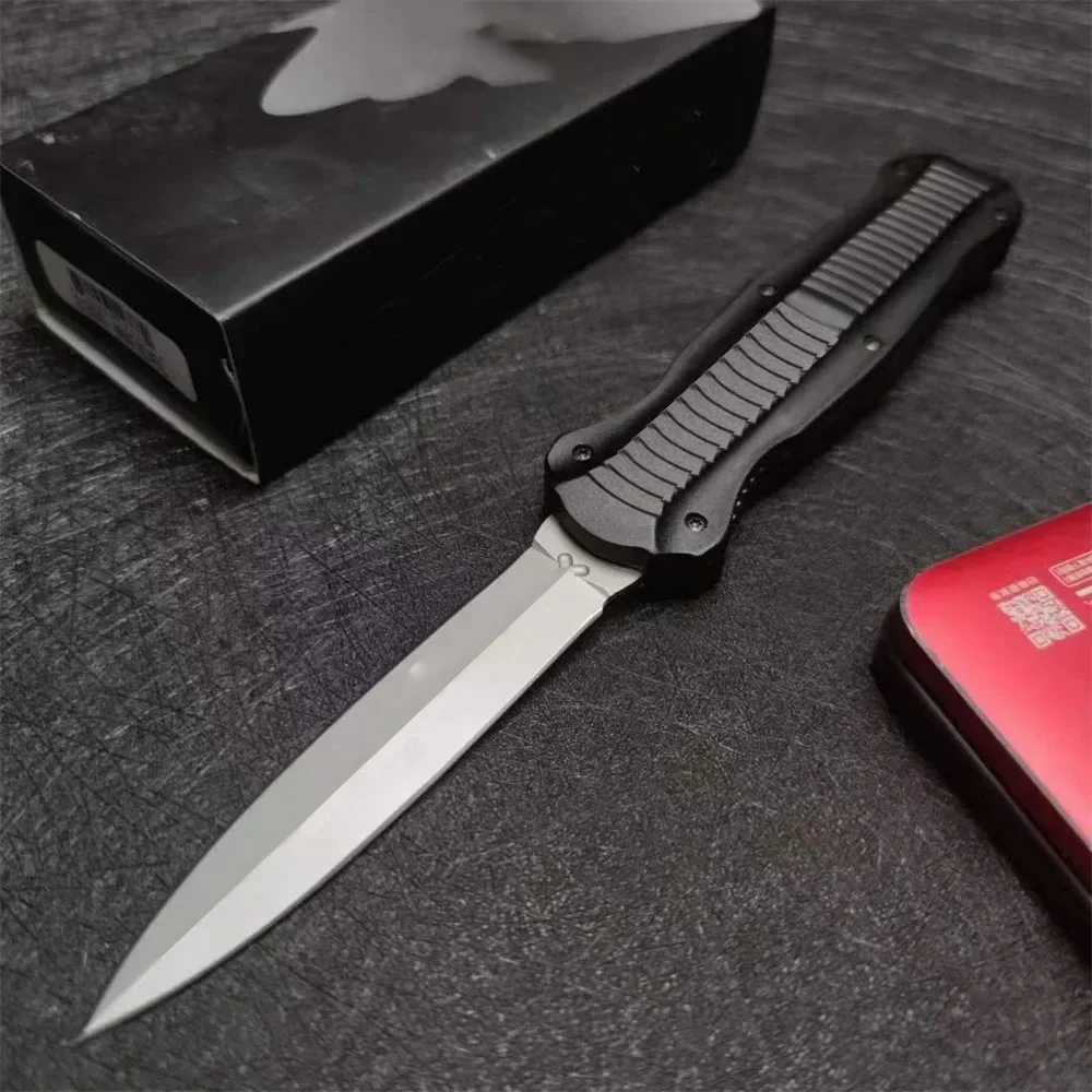 BM 3300 Assisted Opening Folding Knives D2 Blade Aluminum Alloy Handle Hunting Knife Camping Self Defense EDC MultitoolC250407