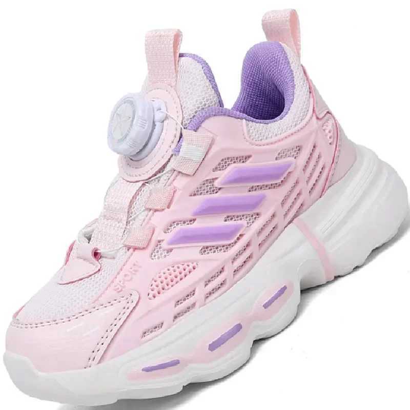 New childrens outdoor shock-absorbing sports shoes for boys and girls fashionable shoes for parents childrens casual lightweight elastic shoes W250407