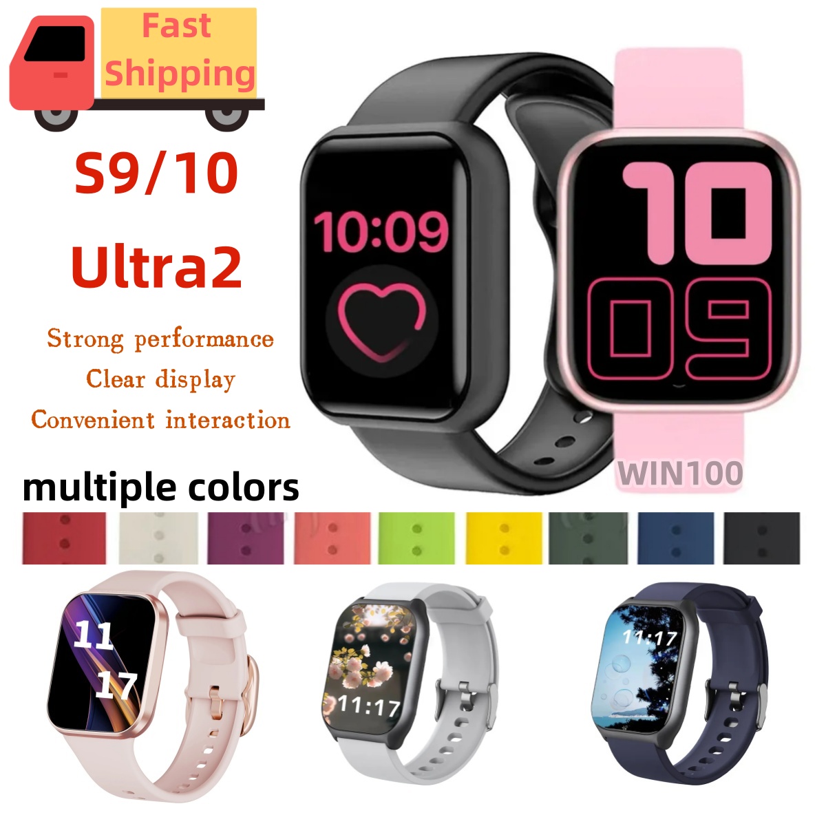Sportwatch S9 S10 Ultra 2 Smart Watch Convenient interaction Mens Women Watch 46mm 49mm 45mm Sport Watch 2.1 Bluetooth Call Sportwatch Wristband Wireless