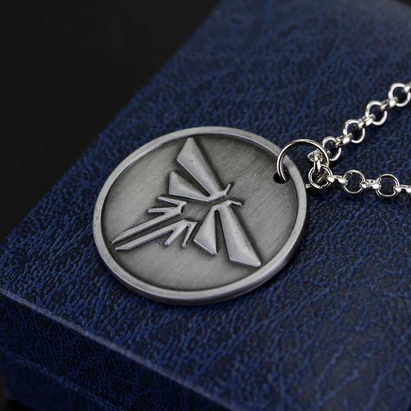 The Last Of Us Necklace The Last Survivors Round Grey Firefly Pendant Necklace For Men Fashion AccessoriesC250407