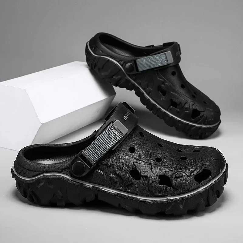 New Arrival 40-47 Summer Mens Sandals Hot Selling Outdoor Garden Clogs Cave Shoes Mens Casual Shoes Water Shoes Comfortable Home Soft Skating Shoes T2