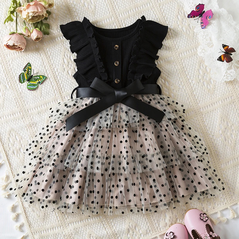 2025 Kids Dresses for Girls Short Sleeve Summer Dress Flower Party Costume Autumn Winter Dress Embroidery Children Clothing 250407