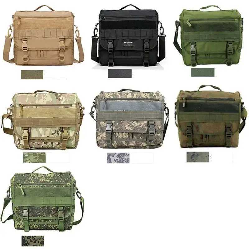 Russian Camo Tactical Bag Men Nylon Laptop Messenger Molle Briefcase Outdoor Hiking Shoulder Climbing Backpacks HandbagsC250407
