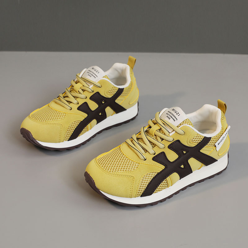 Casual shoes women high-end design sports shoes breathable comfortable mixed color fashion casual height increasing outdoor daily shoes