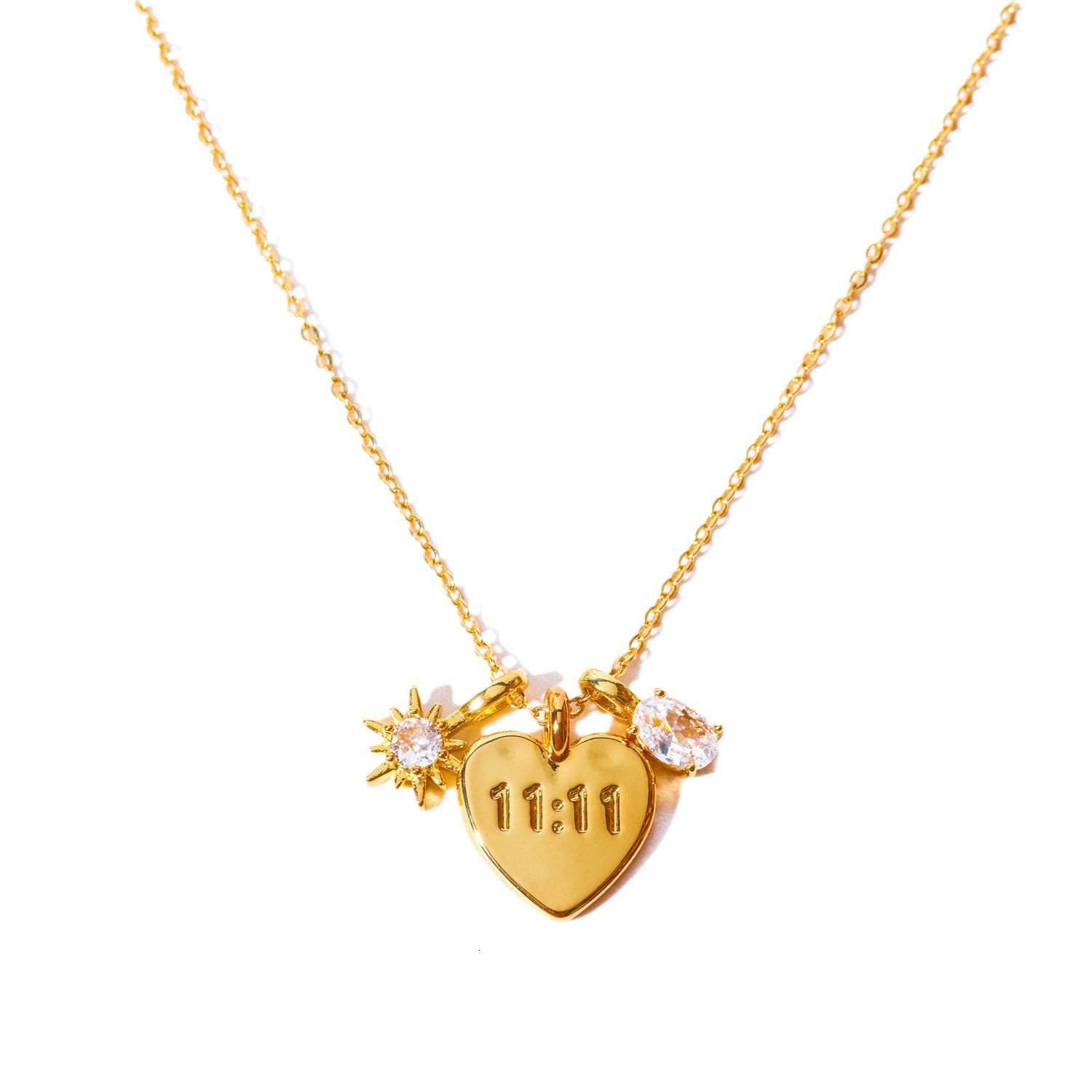 Fairy essential stainless steel heart hanging mama necklace Valentine's Mother's Day jewelry