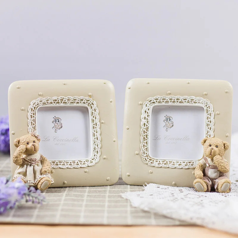 Po frame with cute cartoon suitable for baby resin creative home decoration wedding po frame birthday gift wholesale MF 250408