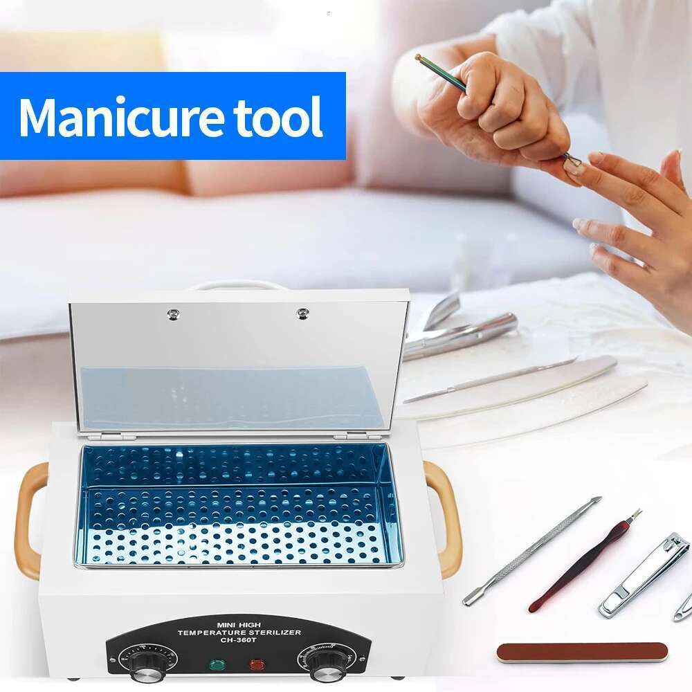 Nail Dry Heat Sterilizer 300w High Temperature Sterilization Suitable for All Metal Tools