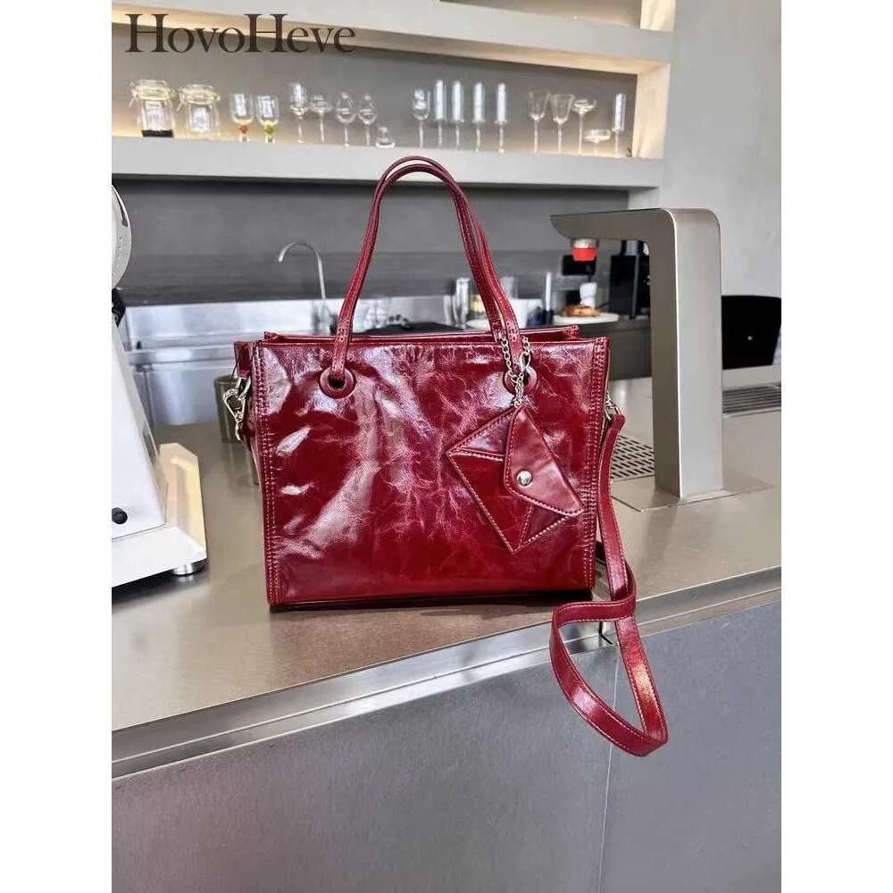 Women's Bags Trendy Womens Leather Large Capacity Handheld Single Underarm Shoulder Crossbody Bag Totes