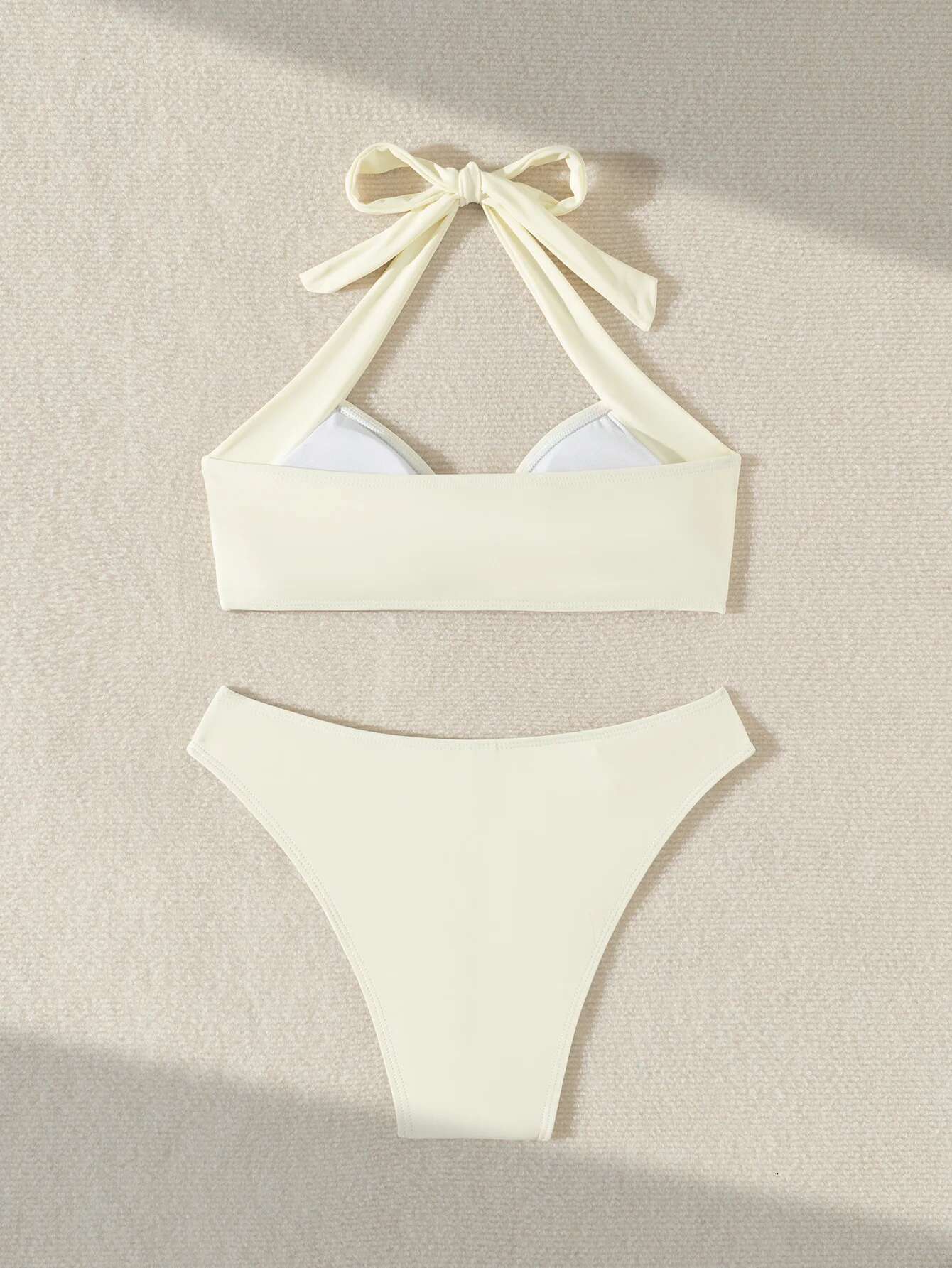 Dongdumaoyi Sexy Starfish Designer Bikini Set Women White Push Up High Waist Swimsuit Beach Cut Out Bathing Suit Two Piece Swimwear