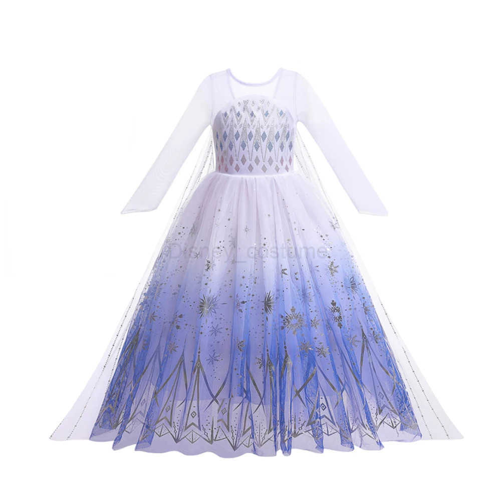 Disney Girl Princess Snow Queen Elsa Anna costume Fancy Carnival Dress Up Vestdos Baby Girl Birthday Party Gowns Luxury X250408