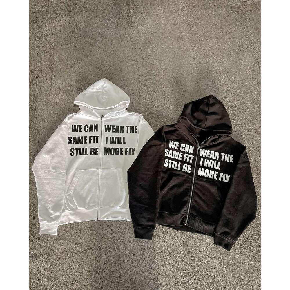 New 2025 Personalized Trendy Letter Printed Street Design Simple Sweatshirt