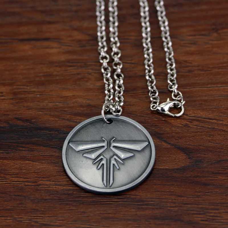 The Last Of Us Necklace The Last Survivors Round Grey Firefly Pendant Necklace For Men Fashion AccessoriesC250407