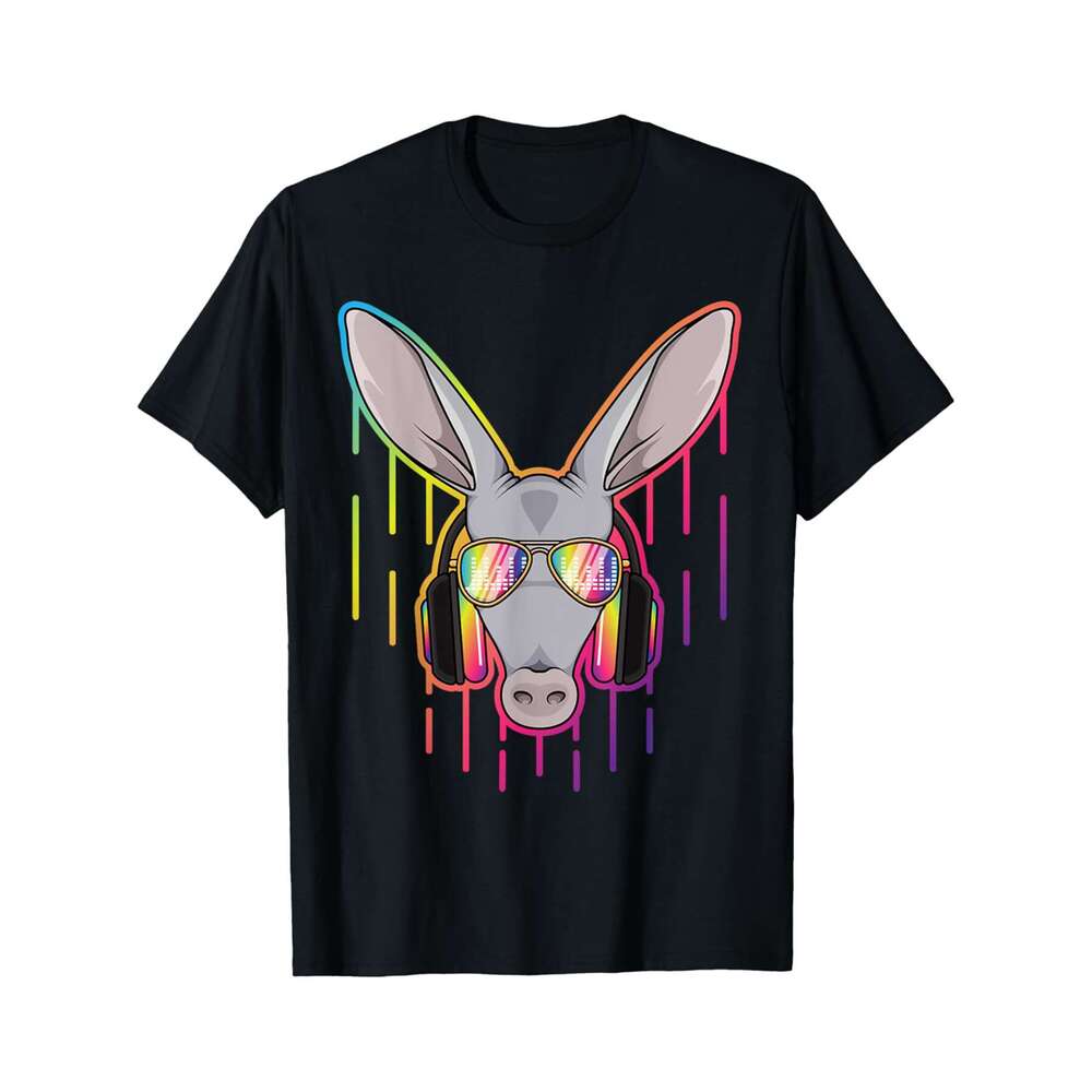 Designer T shirt Music Aardvark Dj With Headphones Musical Aardvark Lovers - 220g Tshits