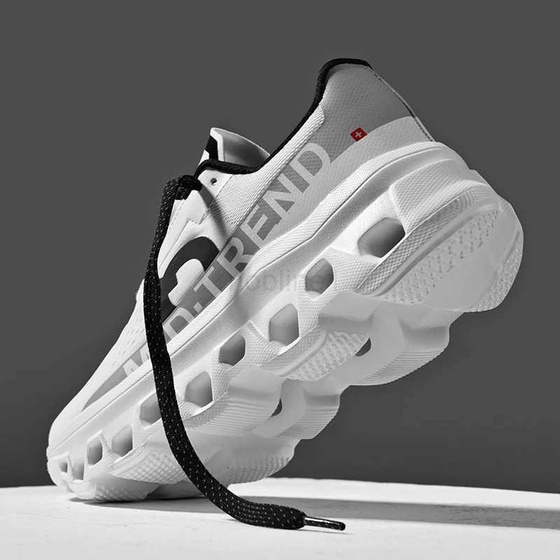 Fashionable casual breathable mesh mens shoes fashionable cushioning running shoes 2024 summer new sports trend shoes Z250513