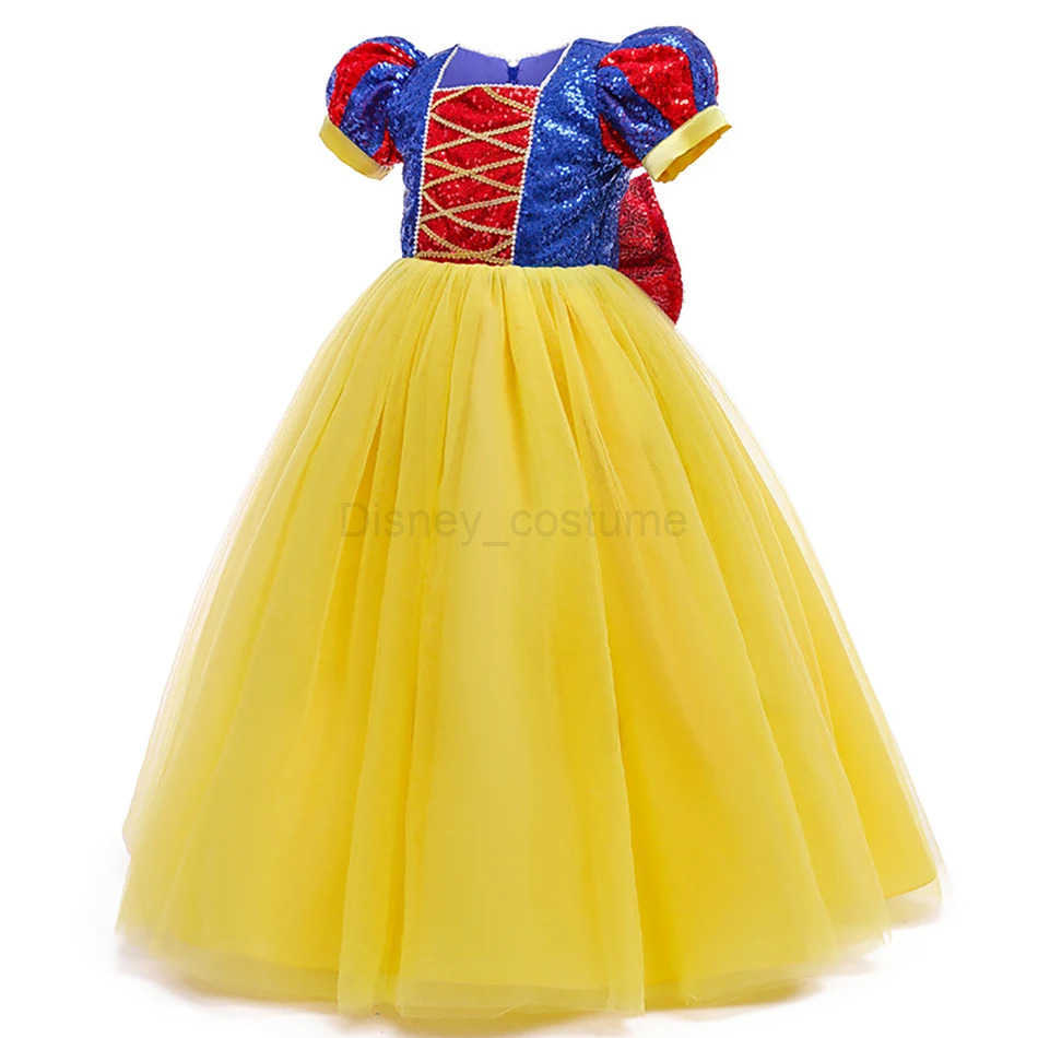 Disney Sparkling Girl Snow White Fancy Dress Girl Childrens Carnival Christmas Party Princess Costume Childrens Birthday Performance Costume X250408