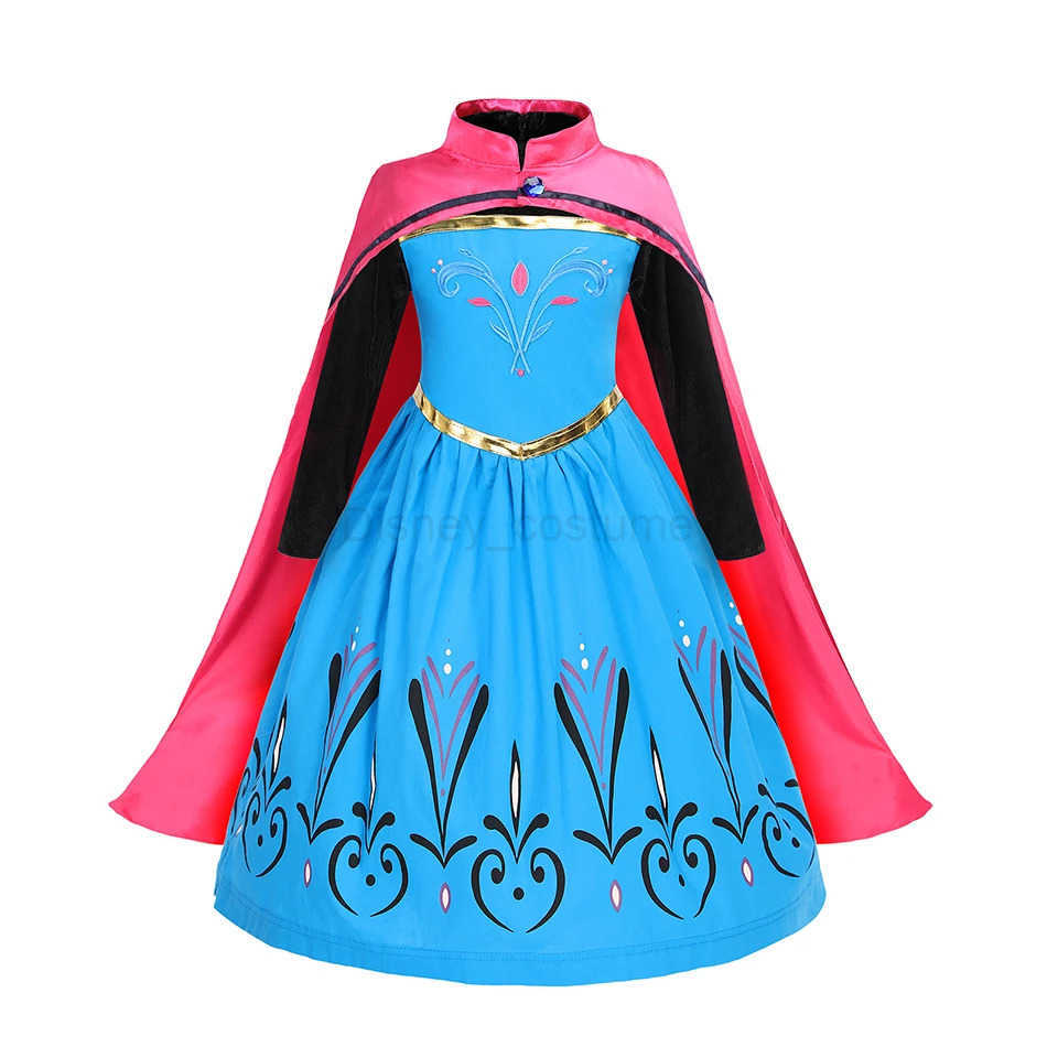 Disney Elsa Anna Childrens Princess Girl Dress Rapunzal Childrens Role Play Halloween Vestdos Childrens Costume Birthday Party Dress X250408