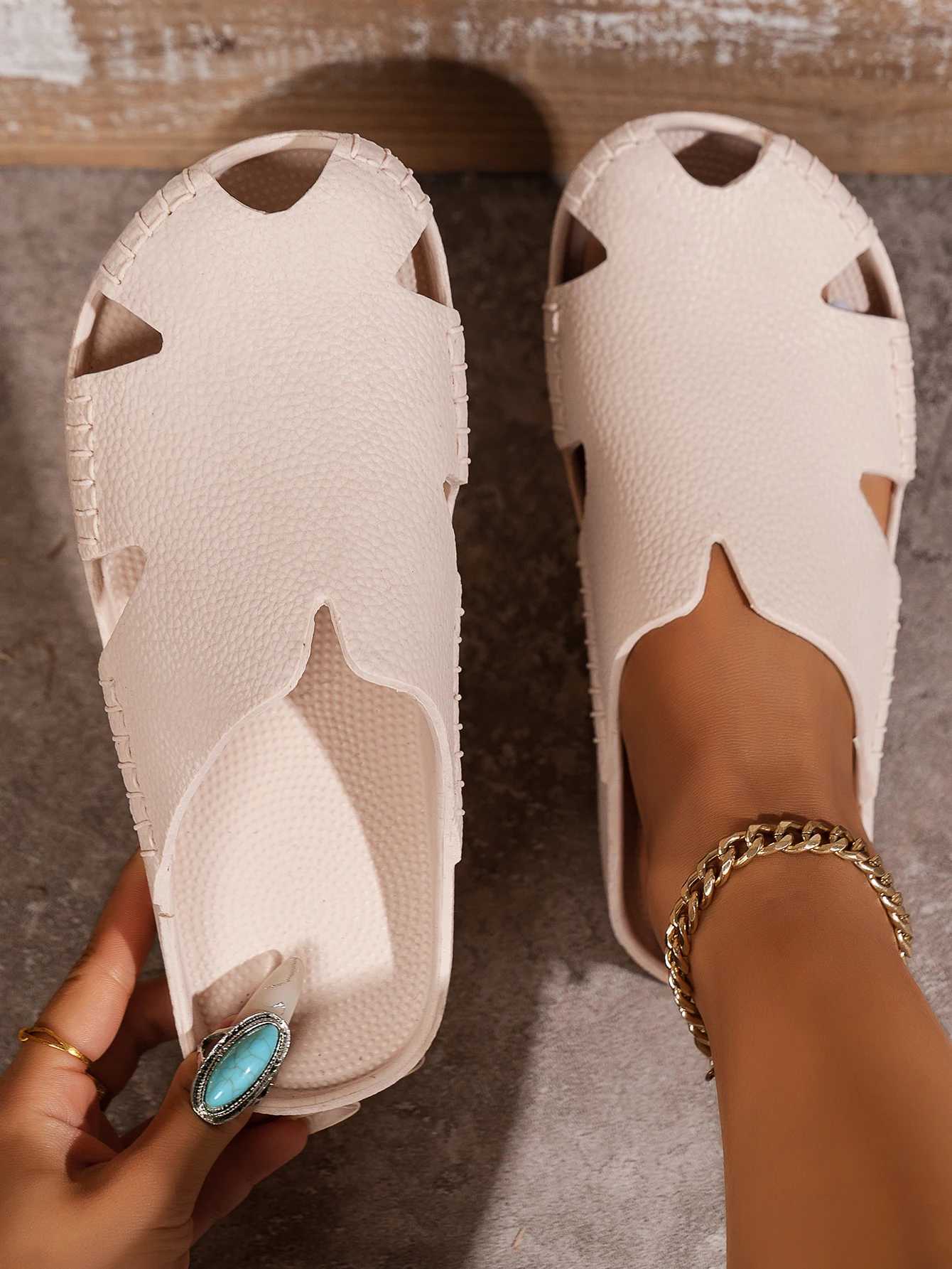 Womens shoes are waterproof anti slip lightweight breathable soft soled wear-resistant and suitable for outdoor casual sandals at homeXJ250407