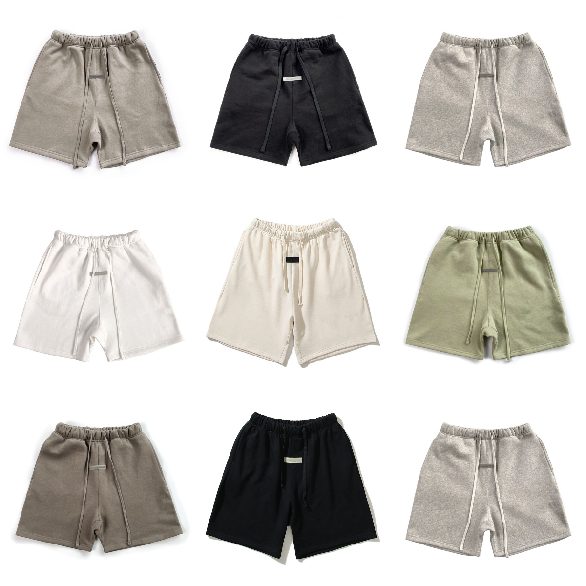 2025ss Men's Fashion Shorts Man Short Pants Printed Sweat Pants High Street Elastic Training Shorts For Men Black