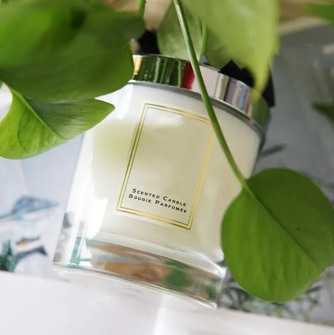 Candles Scented Candle Bougie Parfum 200g Solid Perfume Lime Basil Fragrance Deodorant Long Lasting Smell Perfumes Wax Incense High Quality Fast Ship 