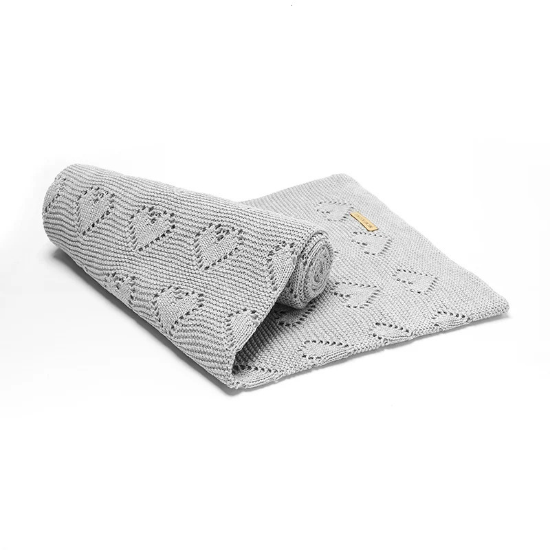 Baby Cotton Blankets Knitted born Boys Girls Stroller Nursery Bedding Cradle Quilt 100*80cm Infant Swaddle Wrap Crib Cellular 250408