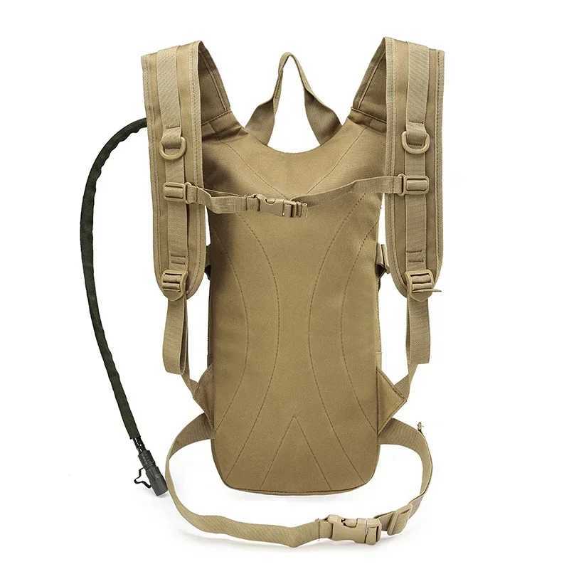 Lightweight Tactical Backpack Water Bag Survival Daypack Hydration Hiking Bicycle Rucksack Camping Pouch BackpackC250407