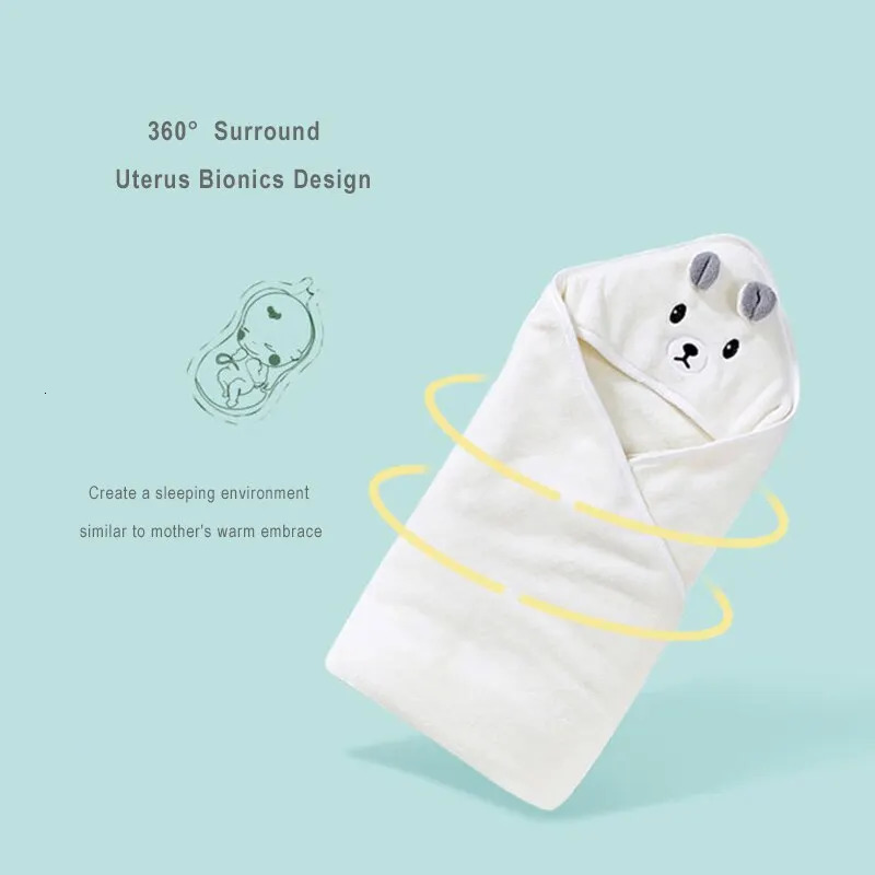 Baby Bath Towel Soft Warm Sleeping Swaddle Wrap for Girl Boy Coral Fleece born Blanket Toddler Hooded Baby Stuff Bathrobe 250408