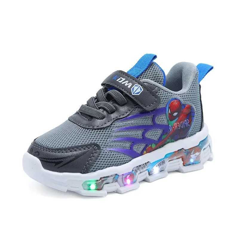 Childrens sports shoes Spider Man boys and girls casual shoes Summer mesh breathable student shoes Anti slip casual shoes W250407