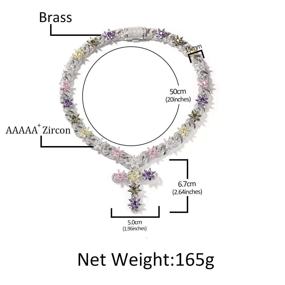 UWIN 2025 New Fashion Pendent Necklace Cross Necklace Flower Design Chain Artificial Jewelry Woman Necklace Hip Hop Jewelry