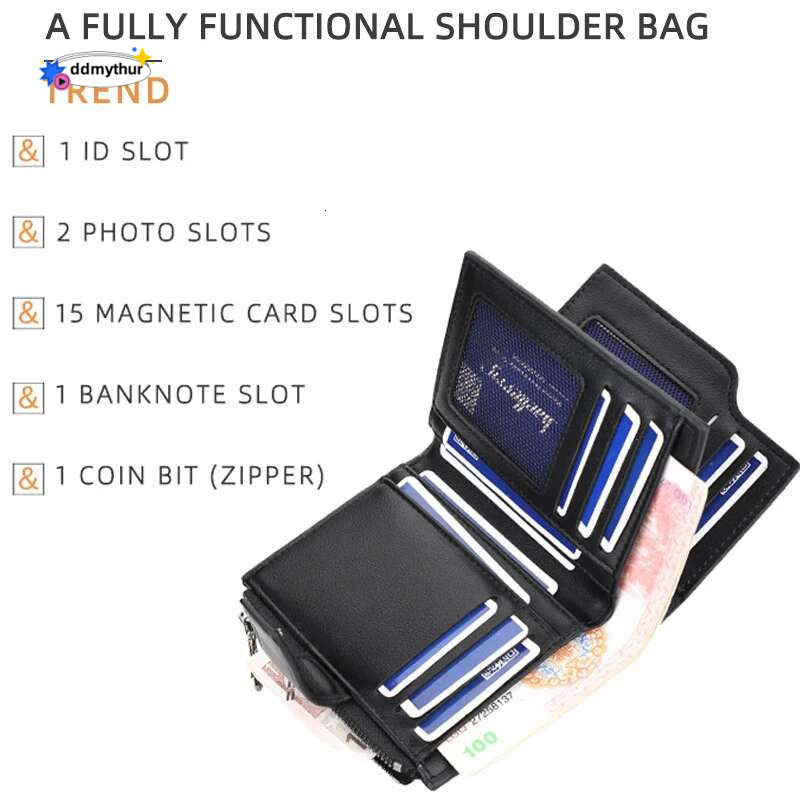 Personalized Photo Name Wallet for Men And Women PU Leather Short Tri-fold Zipper Coin Pocket Retro High Capacity Purse Gift ddmythur